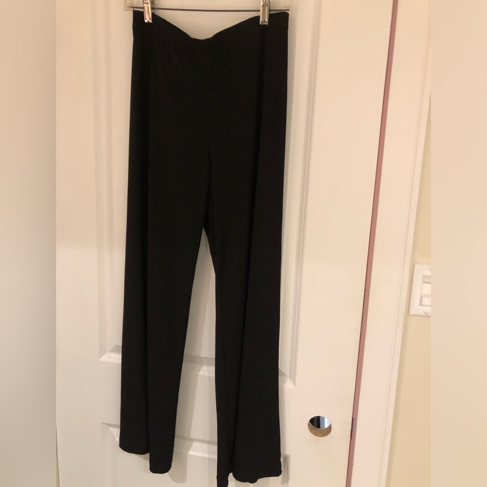 Ruby Rd. Black Wide-Leg Stretch Ponte Pants